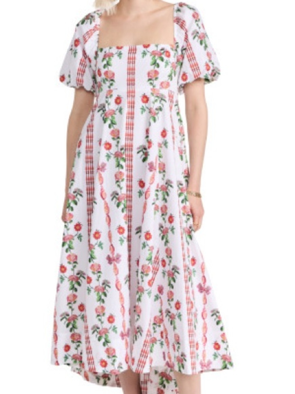 Hill House Home Red Vine Shell Stripe Matilda Dress - Picture 2 of 3